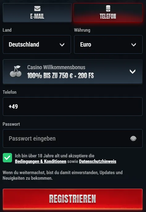 Glorian Casino Registrierung – jetzt kostenlos anmelden und Bonus sichern